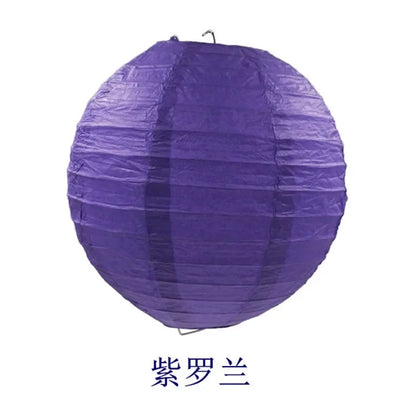 Round Paper Lanterns for Birthday Wedding Party Decor, DIY Hanging Lampion Balls, 4/6/8/10/12/14/16 Inch Craft Supplies
