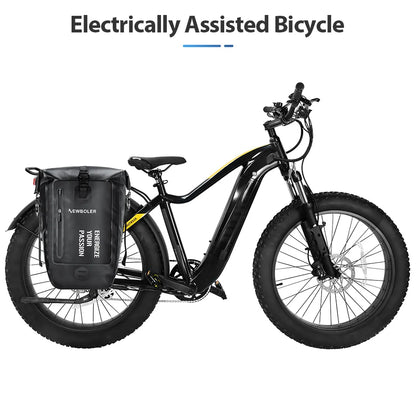 NEWBOLER 27L Bike Pannier Bag — Large Capacity Waterproof Rear Seat Trunk Bag for Travel & Electric Bike Accessories