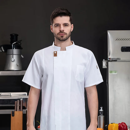 Unisex Chef Jacket – Summer Kitchen Shirt for Hotel, Restaurant, Bakery, Catering, and Cooking Uniforms
