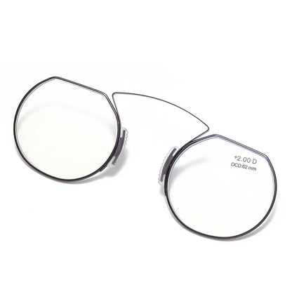 Clip-On Nose Reading Glasses – Anti-Blue Light Presbyopic Eyewear for Men & Women, 1.5 Magnification