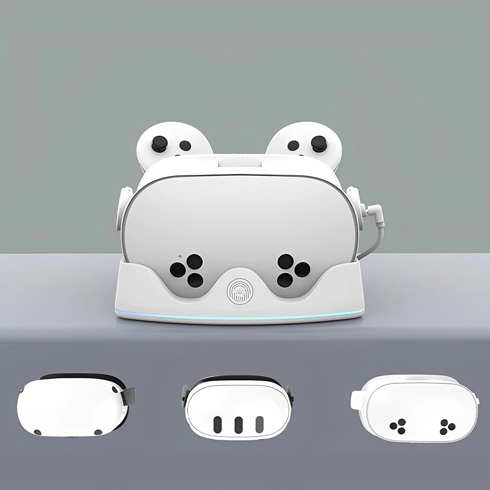 Meta Quest 3S Charging Dock – Fast VR Headset Station with RGB Light & Controller Holder for Quest 3S/3/2