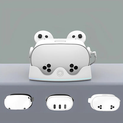 Meta Quest 3S Charging Dock – Fast VR Headset Station with RGB Light & Controller Holder for Quest 3S/3/2