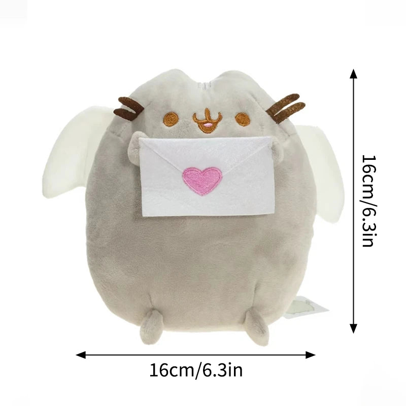 Pusheen Cat Figure and Charm - Cute Desk Accessories, Fluffy Cushion Decor, and Birthday Gifts for Pusheen Fans