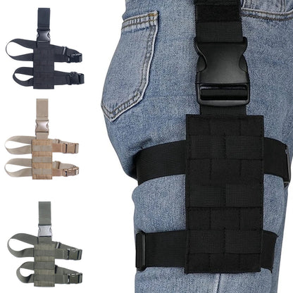 Universal Drop Leg Holster - MOLLE Thigh Platform for Hunting & Paintball with Adjustable Straps