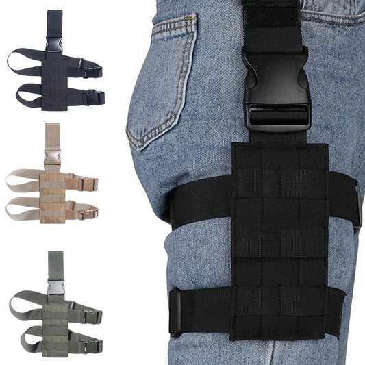Universal Drop Leg Holster - MOLLE Thigh Platform for Hunting & Paintball with Adjustable Straps