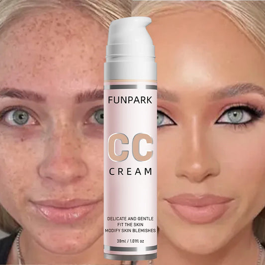 30ml Color Correcting CC Cream – Waterproof Facial Foundation & Concealer, Whitening Liquid Makeup, Korean Cosmetics