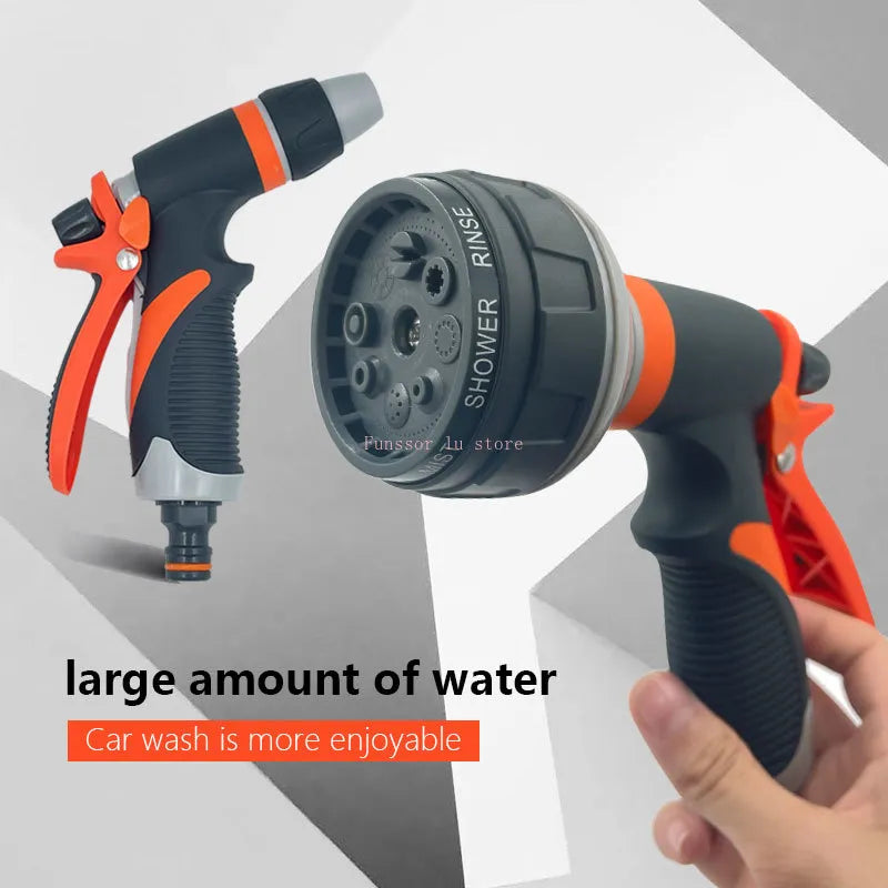 Multi-Function Hand-Held Hose Sprinkle Nozzle - High-Pressure Durable Tools for Lawn Watering, Car Wash, and Garden