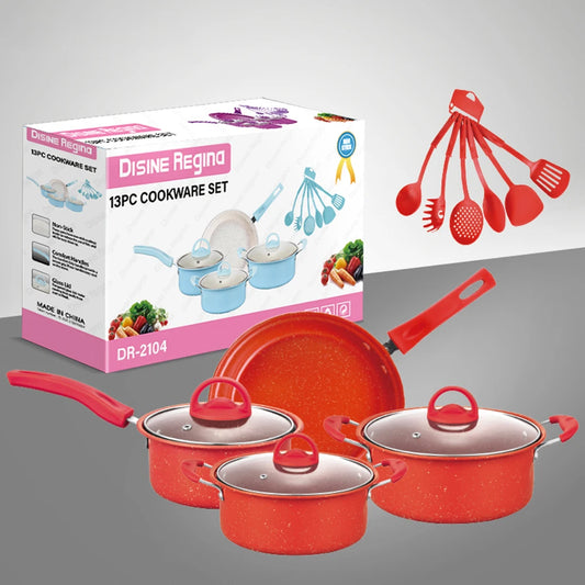 13-Piece Non-Stick Pots & Pans Set – Complete Kitchen Cookware, Perfect Gift for Family & Friends