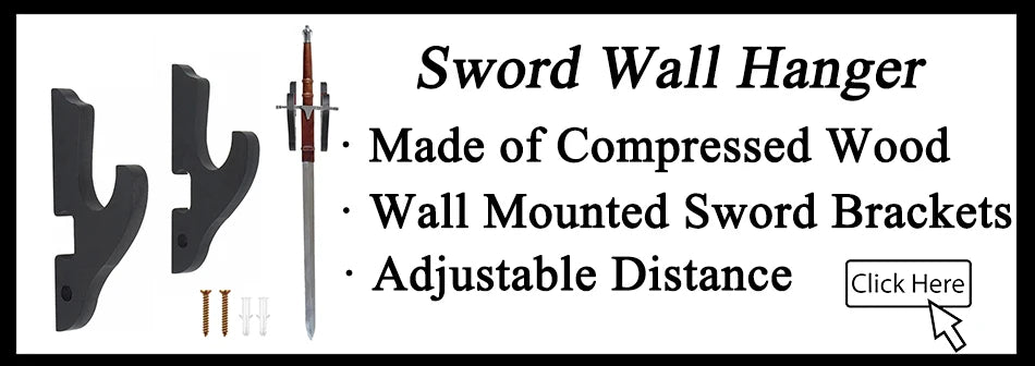 Large Wooden Sword Display Stand - 1/2 Layer Rack for Katana, Wakizashi, Tanto & Wand