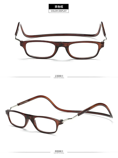 New Ultralight Reading Glasses – Hanging Stretch Anti-Fatigue Presbyopia Glasses for Men & Women, Diopters +1.0 to +4.0