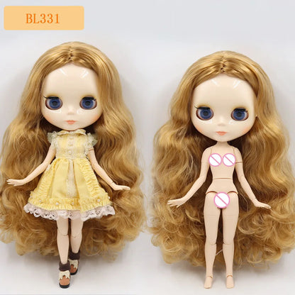 ICY DBS Blyth Doll – 1/6 BJD Customized Nude Joint Body, White Skin Glossy & Matte Face, 30cm Girl Toy Gift