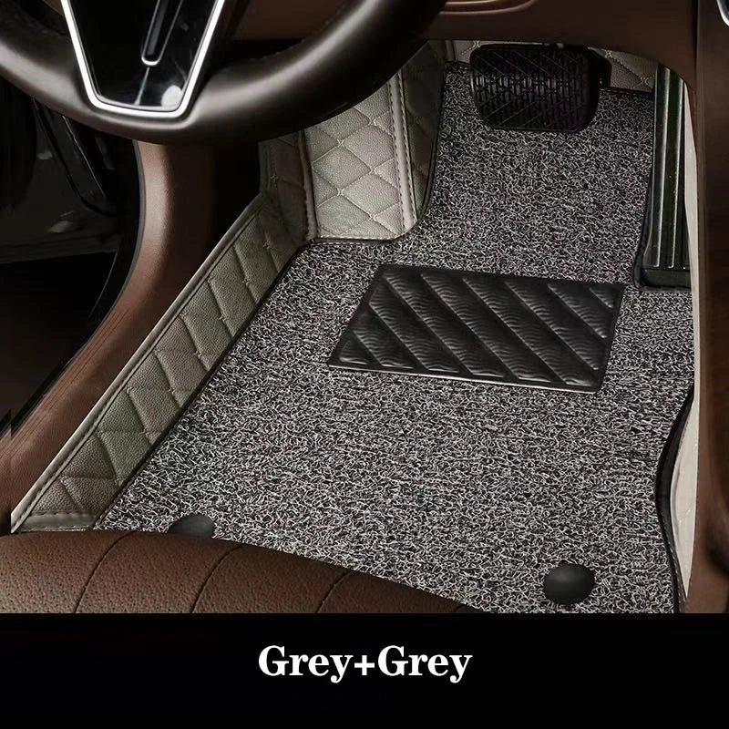 Luxury Double-Layer Car Floor Mats - Custom-Style Interior Floor Protection