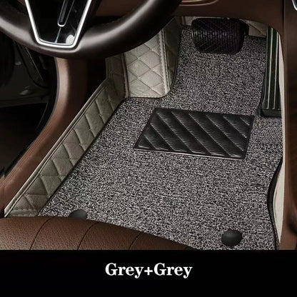 Luxury Double-Layer Car Floor Mats - Custom-Style Interior Floor Protection