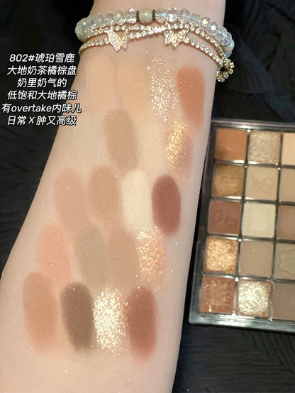 20-Color Matte Eyeshadow Palette – Long-Lasting Korean Makeup for Women’s Eye Cosmetics