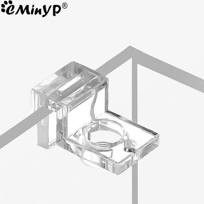 4Pcs Aquarium Lid Cover Support Clips - Acrylic Bracket Clamps for 5.5mm~15mm Wall Thickness Fish Tank - Stand Supplies