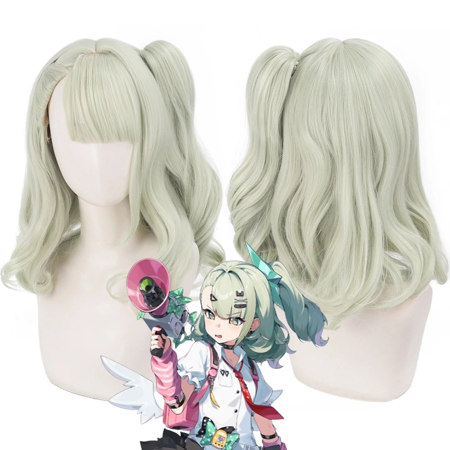 Zenless Zone Zero Sunna Cosplay Wig - Anime Game Costume Accessory for Halloween & Parties