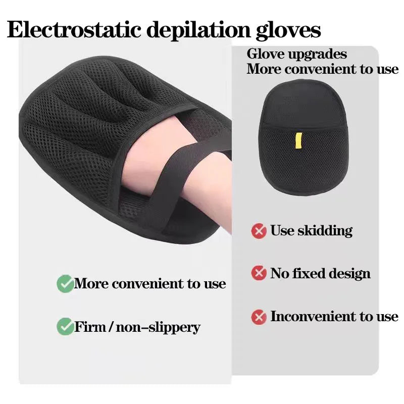 Upgraded Pet Hair Removal Gloves – Reusable Double-Sided Grooming Gloves for Pets, Fur & Carpet Cleaning