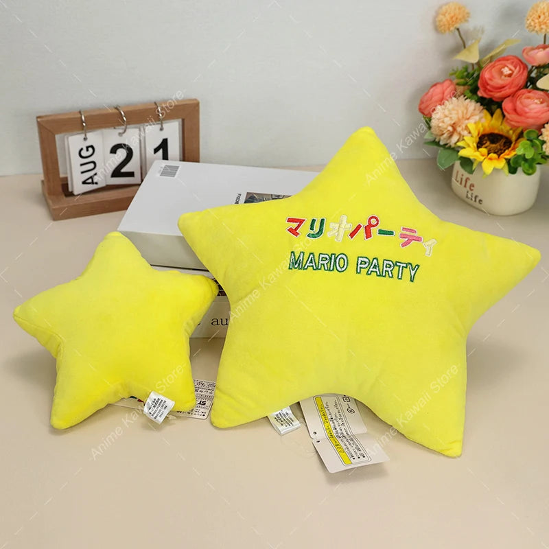 Super Bros Yellow Super Star Plush Doll — Shine Sprite Stuffed Toy Pillow Kids Gift