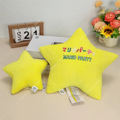 Super Bros Yellow Super Star Plush Doll — Shine Sprite Stuffed Toy Pillow Kids Gift