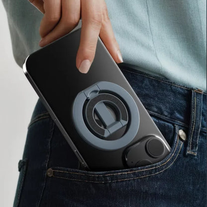 Magnetic Phone Ring Holder - 360° Rotating Foldable Dual-Sided Magnetic Stand for iPhone 17/16/15