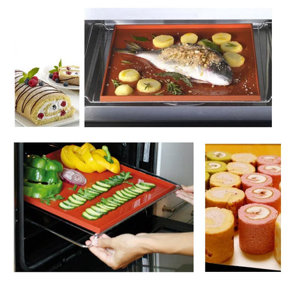 Walfos Food-Grade Silicone Baking Mat – Non-Stick DIY Cake Pad & Oven Liner for Swiss Roll & Bakeware Use