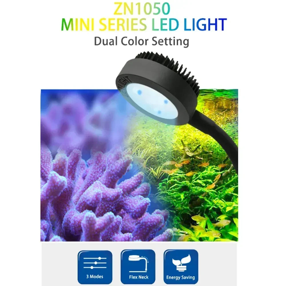 Zetlight M1 LED Aquarium Light – Full Spectrum Nano LED Lamp for Saltwater Marine Fish Tanks, Coral Reefs & Plants