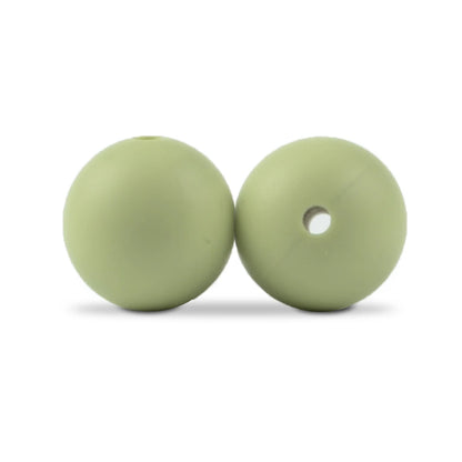 LOFCA Silicone Round Beads 20pcs - 9/12/15mm DIY Jewelry Making Beads for Bracelets, Keychains & Necklaces