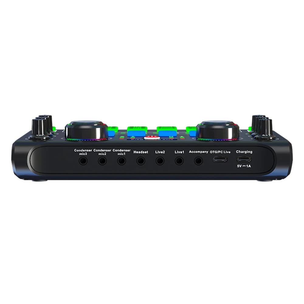 HD X60 Professional Sound Card – English Version Audio Mixer for Karaoke, KTV, Singing, and Live Broadcast