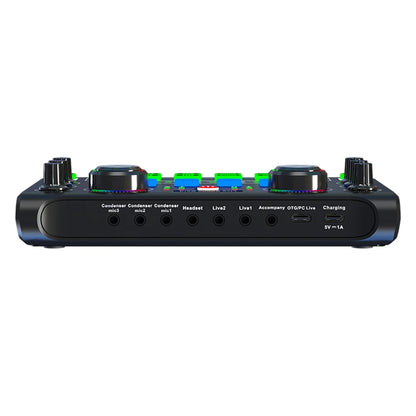 HD X60 Professional Sound Card – English Version Audio Mixer for Karaoke, KTV, Singing, and Live Broadcast