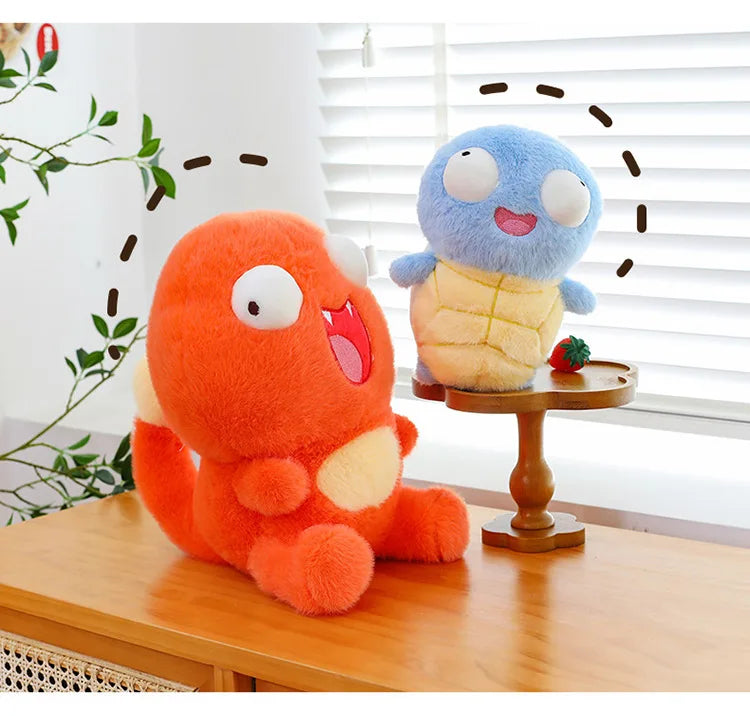 23/30/45cm Pokemon Plush Toys — Cute Soft Turtle & Little Fire Dragon Pillow Dolls for Children, Christmas Gift