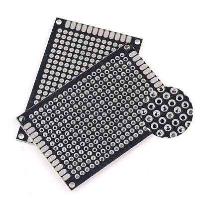 5/10PCS Double-Sided PCB Prototype Boards – Black DIY Circuit Boards 2x8 3x7 4x6 5x7 6x8 7x9cm for Electronics Projects