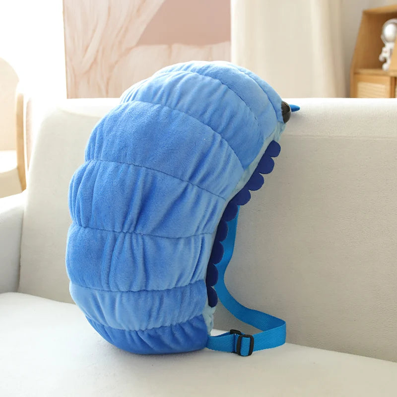 40cm Pill Bug Plush Backpack - Cute Cartoon Stuffed Animal Shoulder Bag for Kids & Girls Birthday Gift