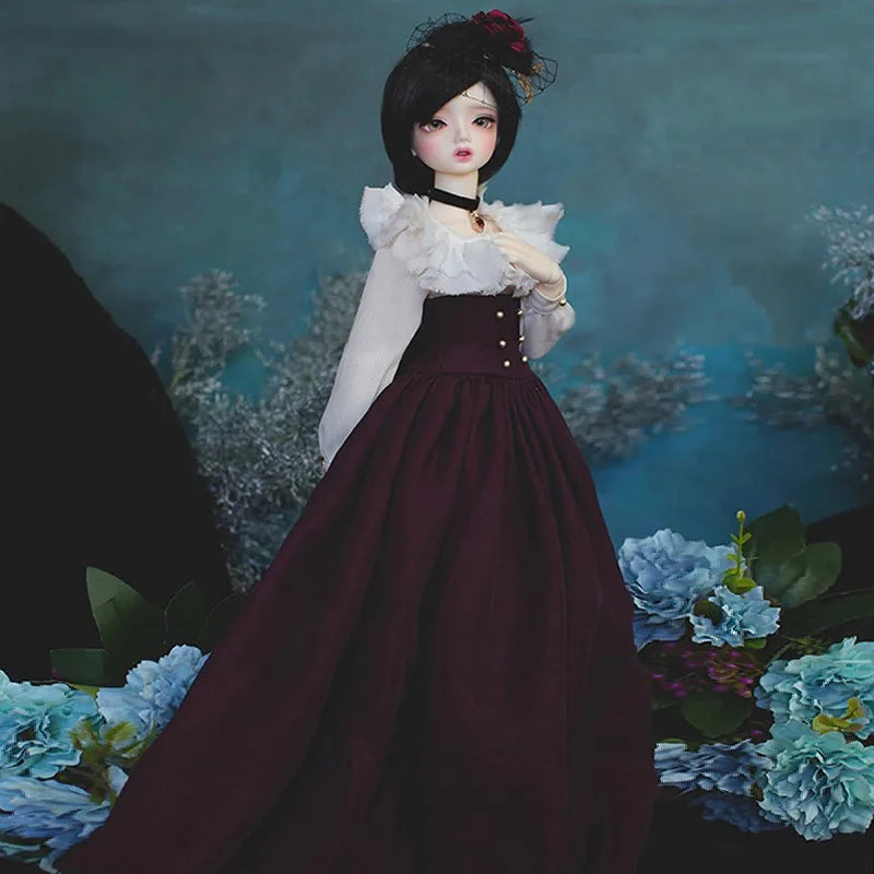 BJD Doll Girl Retro Palace Style Dress & Skirt – 1/6 1/4 1/3 Size Outfit Promotion