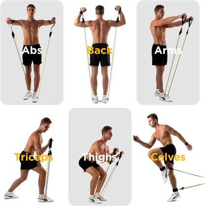 300lb Booty Resistance Band Set – Elastic Workout Harness for Home, Gym, Training & Dumbbell Exercises