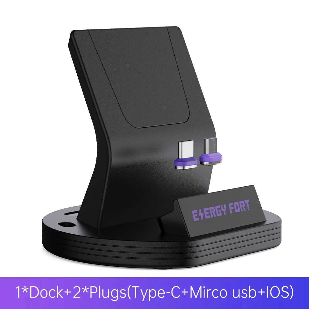 Samsung Galaxy Type-C Magnetic Charging Dock - Compatible with A15, A16, A55, A57, Xiaomi Redmi, iPhone & Google Devices