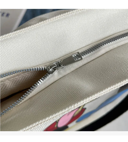 Disney Mickey Canvas Tote Bag – Large Capacity Shoulder Bag for Women & Students, Casual Handbag