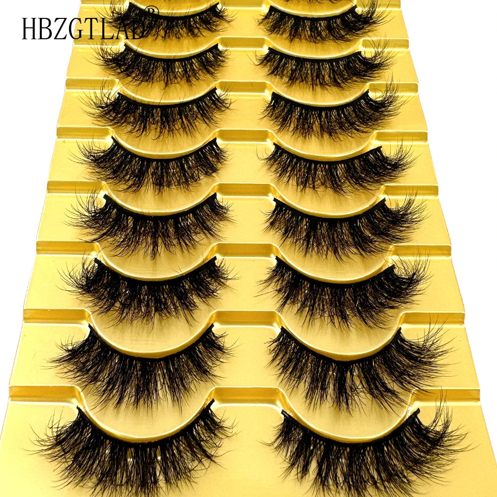 10 Pairs 3D Mink False Eyelashes – Natural Long & Short Fake Lashes Makeup Kit (38 Styles)