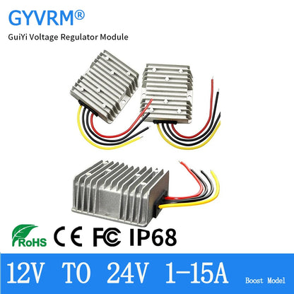 DC-DC Boost Converter Module – 12V to 24V Step-Up Power Supply, 5A/8A/10A/15A, 360W Voltage Regulator