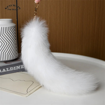 Cute Fluffy Bunny Fur Keychain – Plush Pom Pom Bag Charm and Car Key Ring with Hair Bow