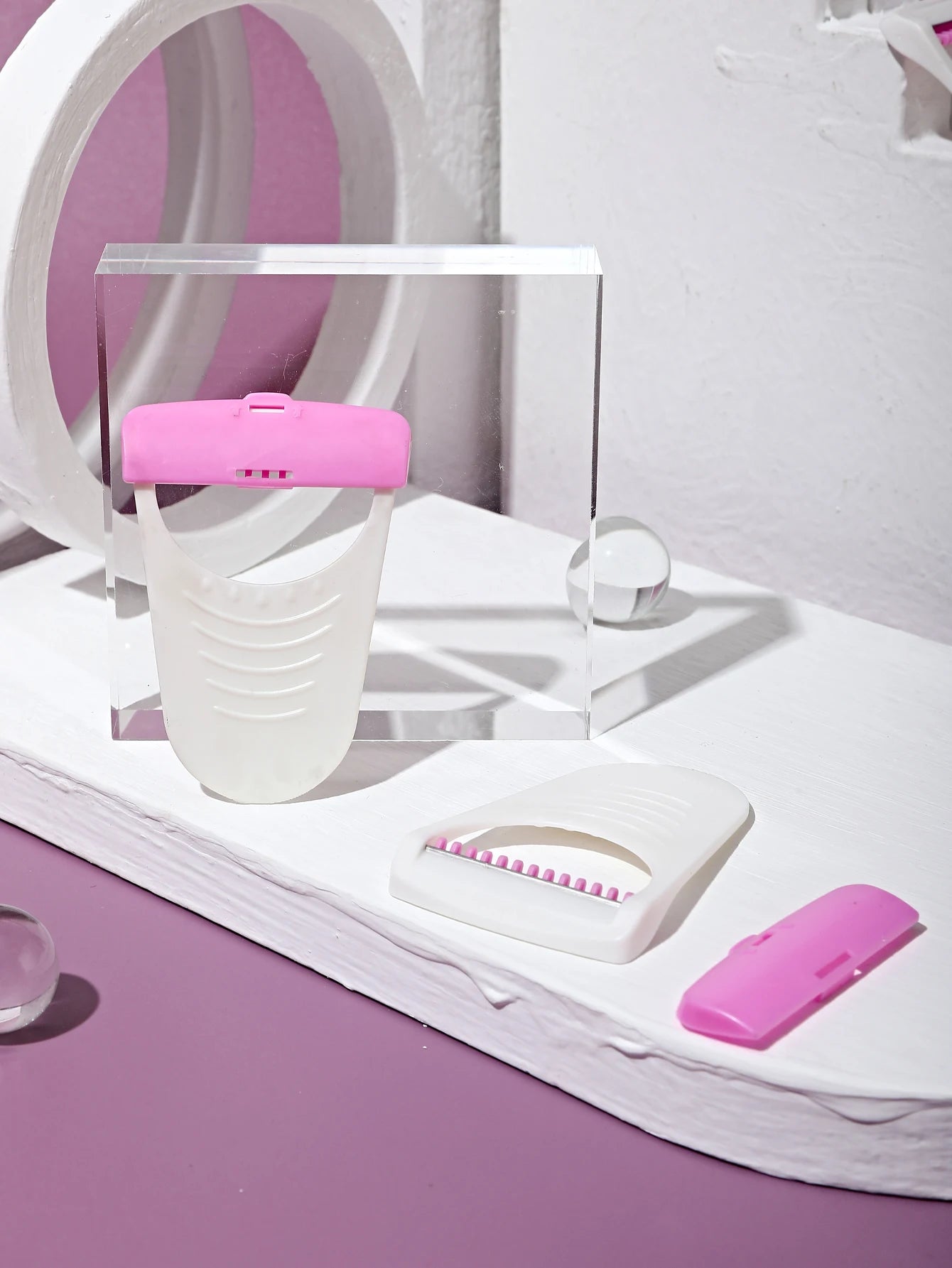 ALSHABAB 6PCS Disposable Razors for Women — Pink 1-Blade Manual Shaver for Body & Bikini Hair Removal