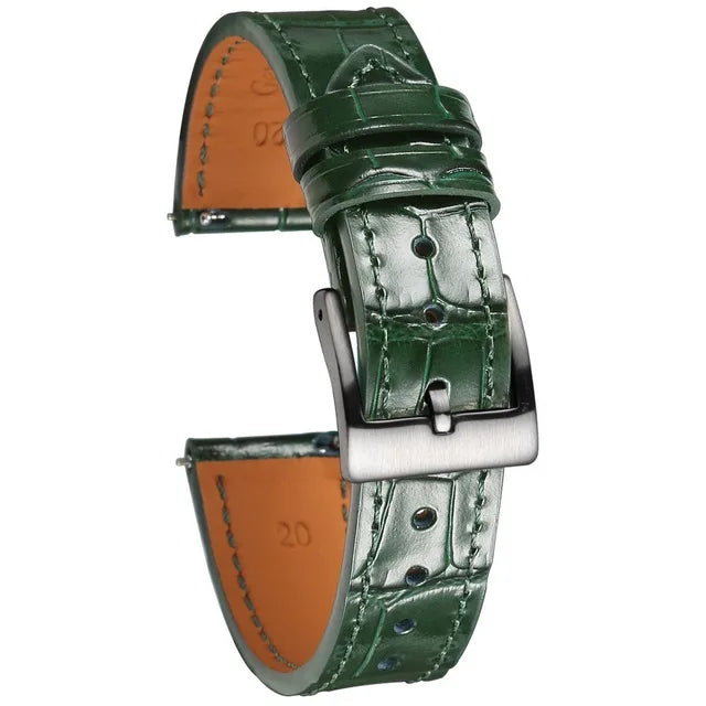 HEMSUT Genuine Leather Watch Band – Handmade Cowhide Quick Release Straps for Men 18MM-22MM