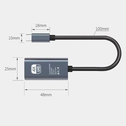 USB-C to HDMI Adapter - 4K 60Hz USB 3.1 HDTV Converter for iPhone 15, MacBook, iPad, Samsung, PC & Laptop