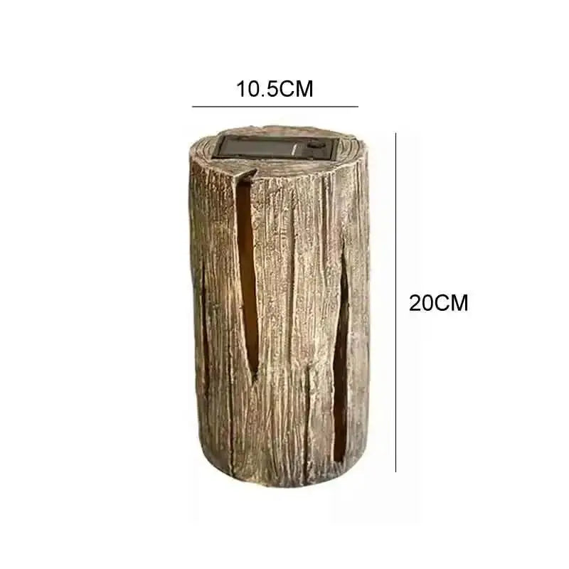 Tree Stump Solar Garden Light - Automatic Outdoor Courtyard Decorative Lamp