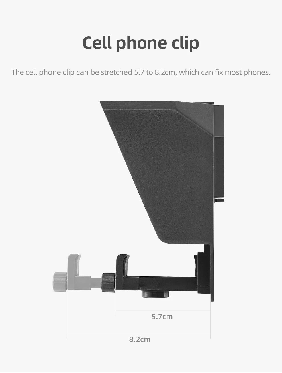 Ambitful Mini Teleprompter – Portable Phone & DSLR Recording Inscriber with Remote Control for Video