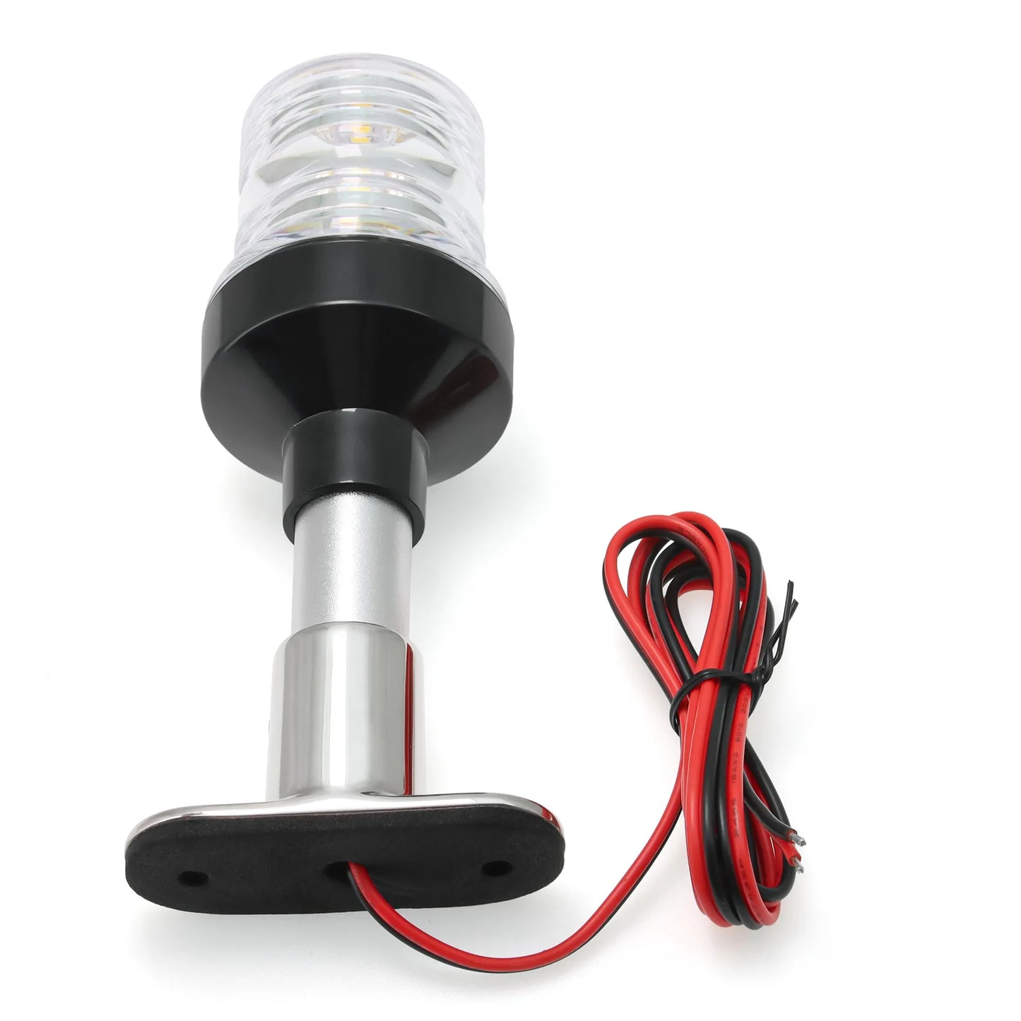 12V/24V LED Boat Navigation Light – 360° Fold Down Marine Signal Anchor Light for Yacht & Sailing