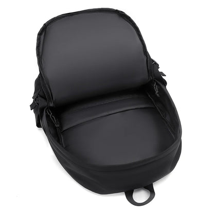 15 Inch Polyester Waterproof Men’s Backpack – Simple, Fashionable Student & Couple Computer Bag