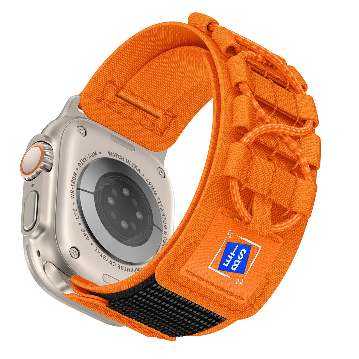 Tactical Nylon Strap for Apple Watch – Alpine Trail Loop Band for 40-49mm Series Ultra2, 11, 7-9, SE