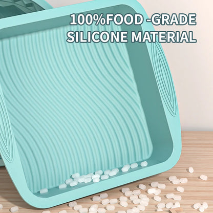 3D Silicone Cake Mold Decorating Tool for Pastry, DIY Cake Pan, Fluted Tube Pan and Airfryer Bakeware Accessories