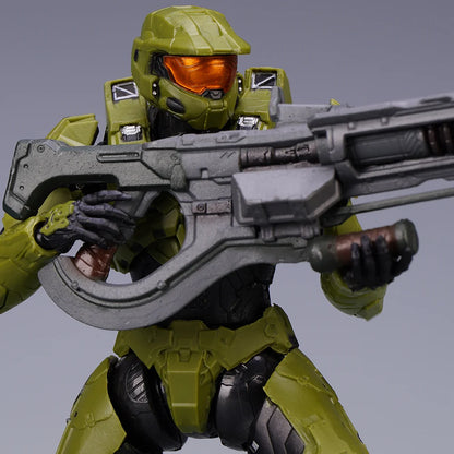 Halo Master Chief Action Figure – 1/12 PVC John-117 Collectible Toy with Full Body Articulation