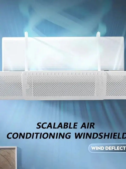 Adjustable Air Conditioning Windshield – Anti-Direct Blowing AC Vent Deflector & Dust Cover